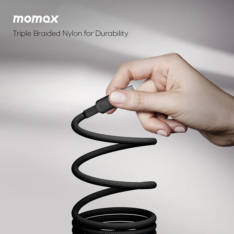 Momax DC62D USB-C to USB-C Magnetic Cable 100W (2M) - Black