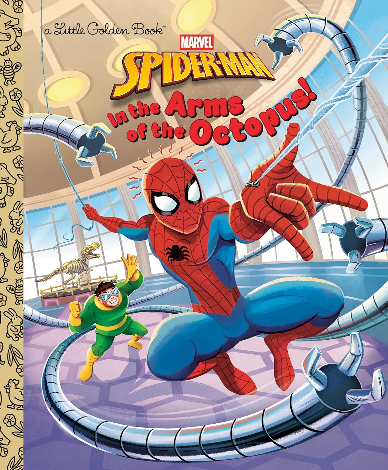 In the Arms of the Octopus! (Marvel: Spider-Man) (Little Golden Book) Hardcover