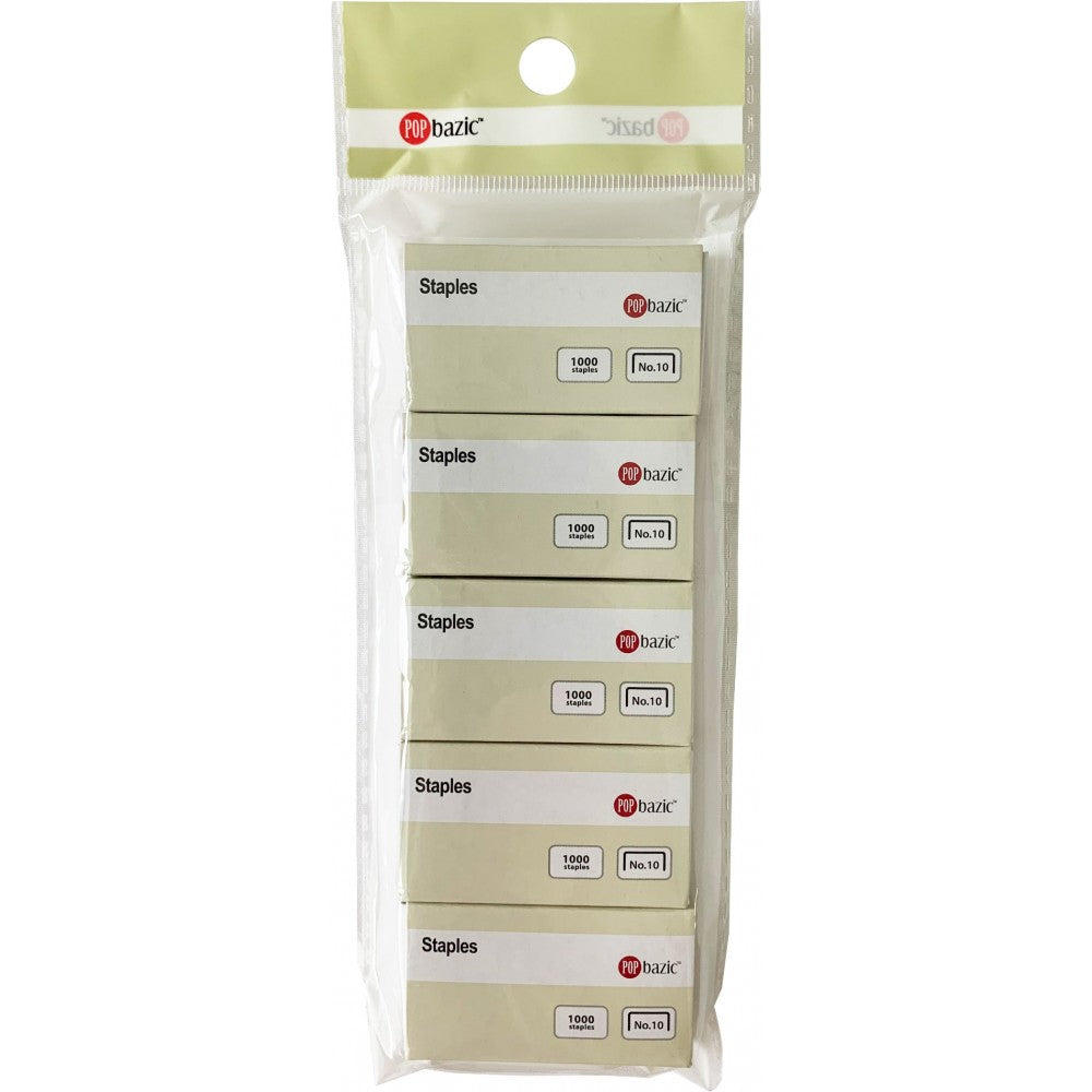 POP BAZIC N0.10 STAPLES 5 BOXES SET