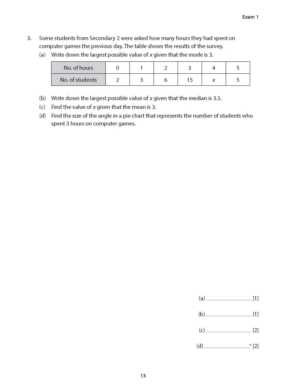 Secondary 2 Mathematics Exam Papers for G3 Second Edition