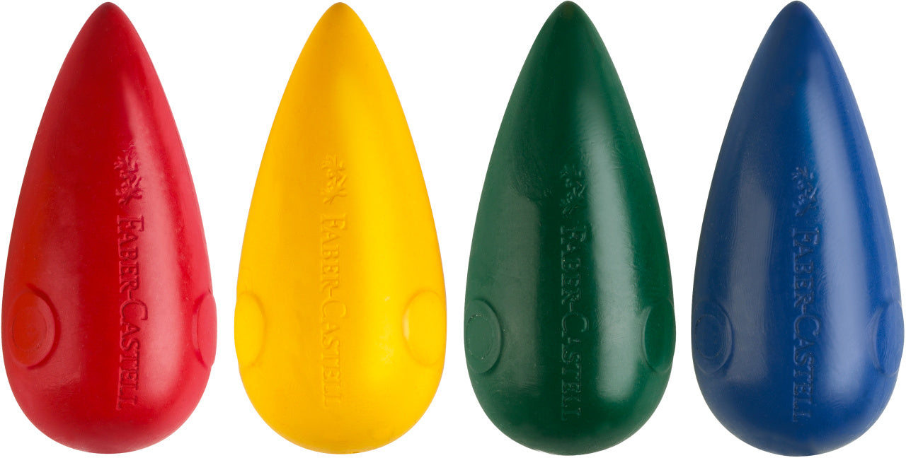 Faber-Castell Little Creatives Easy Grasp Bulb Crayon, Box of 4-122604