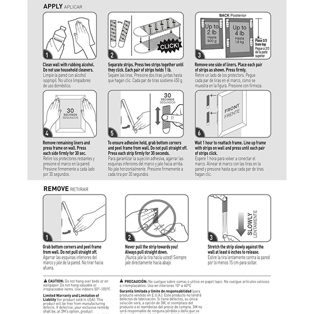 Command™ 17202ANZ Small Picture Hanging Strips