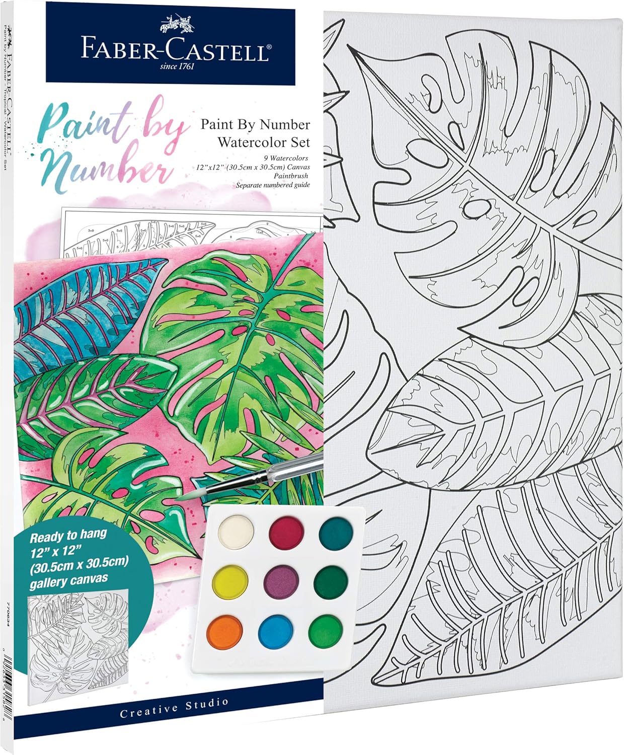 Faber-Castell Watercolour Paint by Number, Tropical-770634