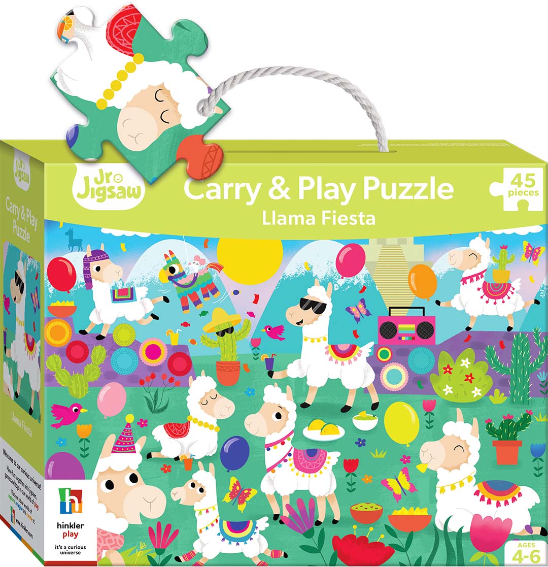 HINKLER JR JIGSAW CARRY AND PLAY PUZZLE LLAMA FIESTA