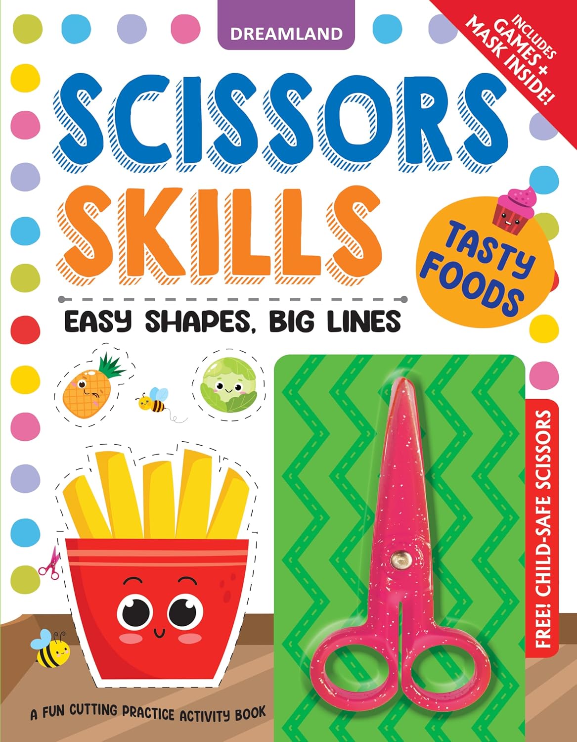 Scissors Skills Activity Book - Tasty Foods