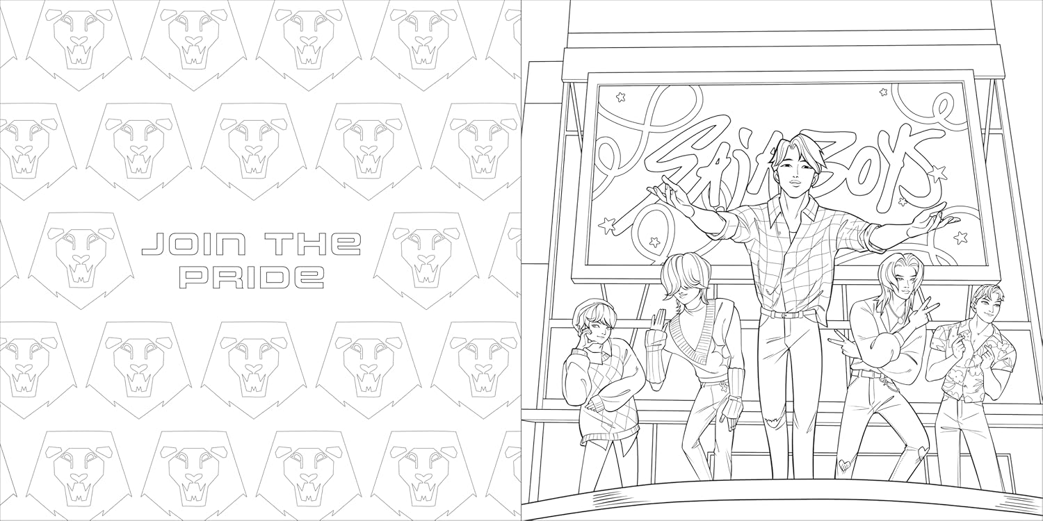 KPop Demon Hunters Colouring Book (Paperback)