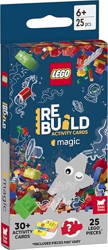 Lego Books: Rebuild Activity Cards: Magic (with Over 30 Activity Cards And 25 Lego Elements) (cards)