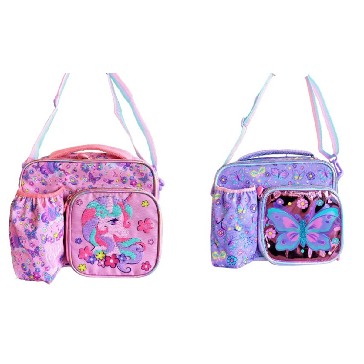Fancy Kids Lunch Bag With Bottle Compartment