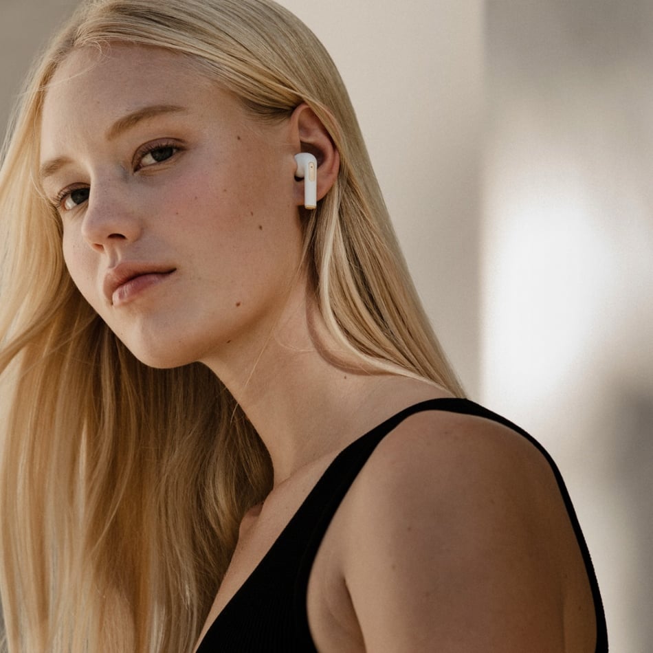 Sudio N2 Pro True Wireless Bluetooth in-Ear Earbuds with ANC - Multipoint Connection, IPX4 Water Resistant, USB-C and Wireless Charging, Microphone, 30h Play Time with Charging Case (White)