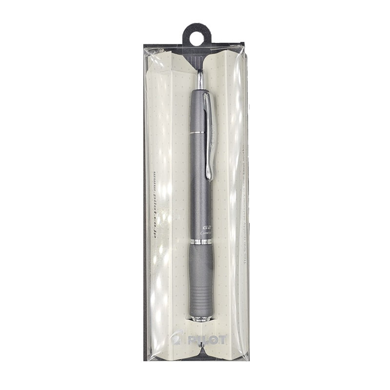 PILOT G2 LIMITED GEL PEN 0.7MM GRAY (BLACK INK)