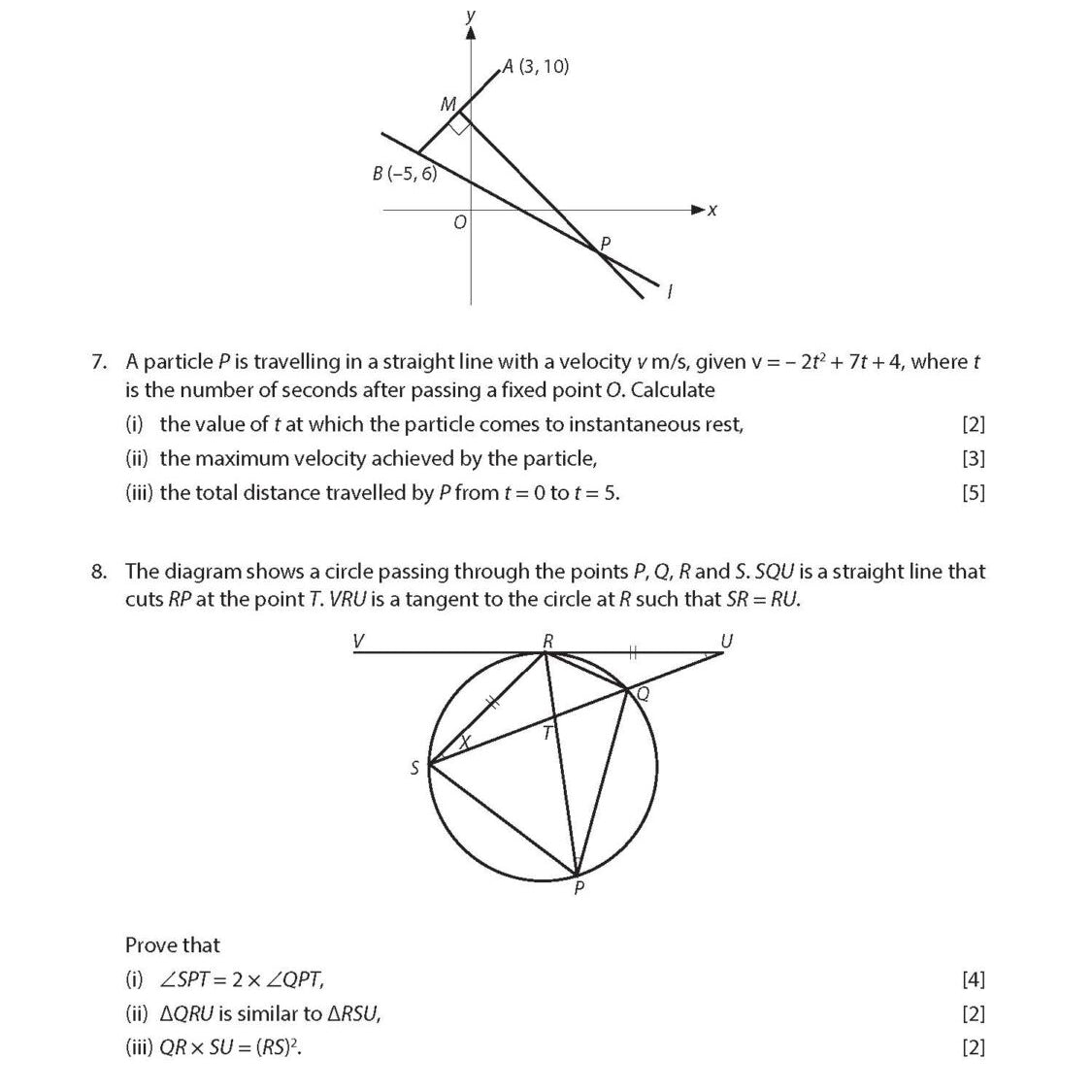 GCE O-Level / G3 Additional Mathematics Practice Papers with Full Solutions