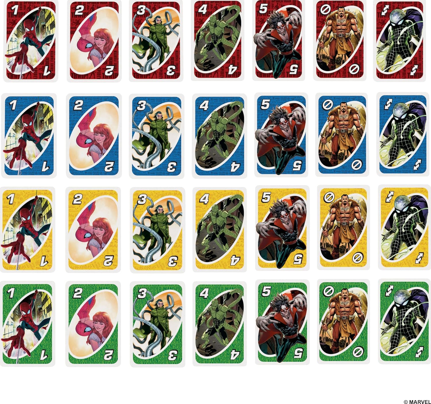MATTEL UNO THE AMAZING SPIDERMAN CARD GAME