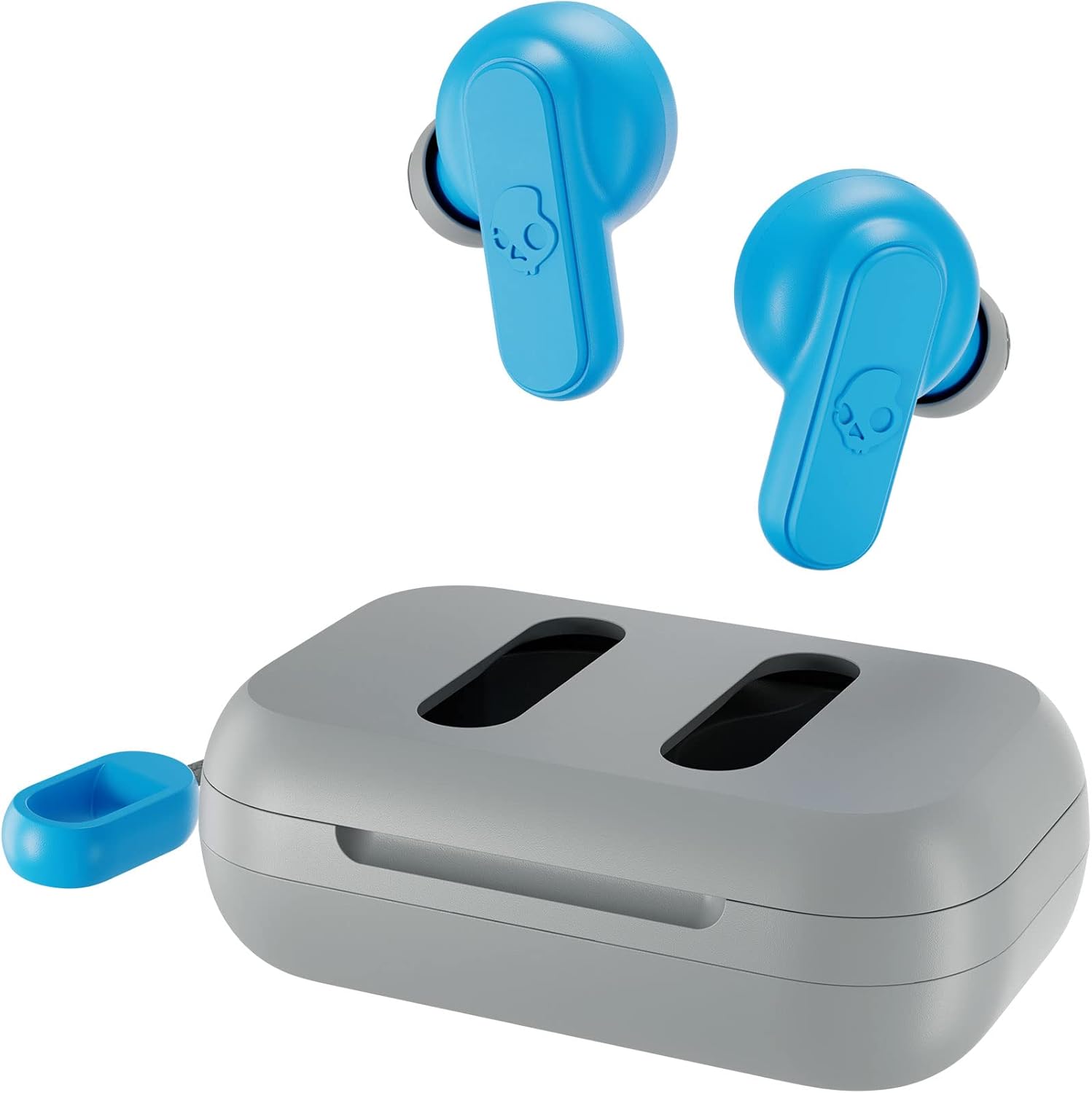 Skullcandy SK-S2DBW-P751 Dime 2 True Wireless In-Ear Earbuds, Light Grey/Blue