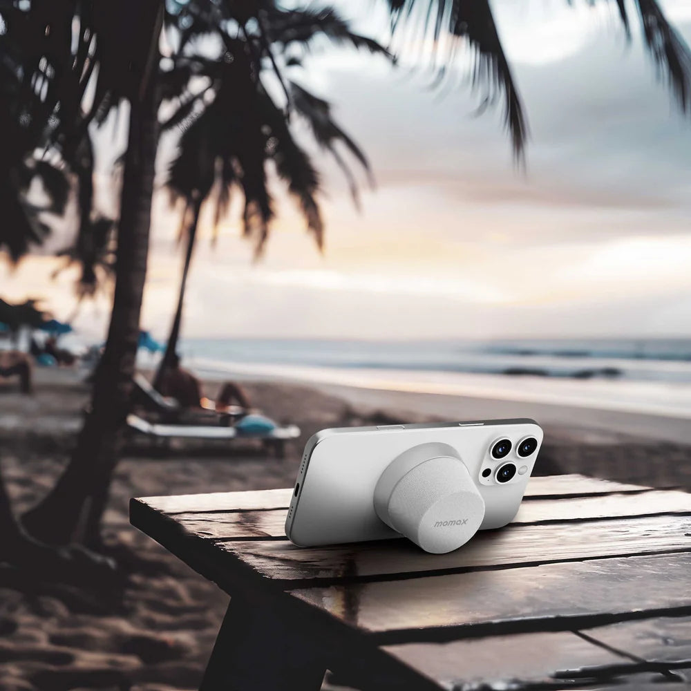 Momax 1-Vibe Go Magnetic Speaker Silver
