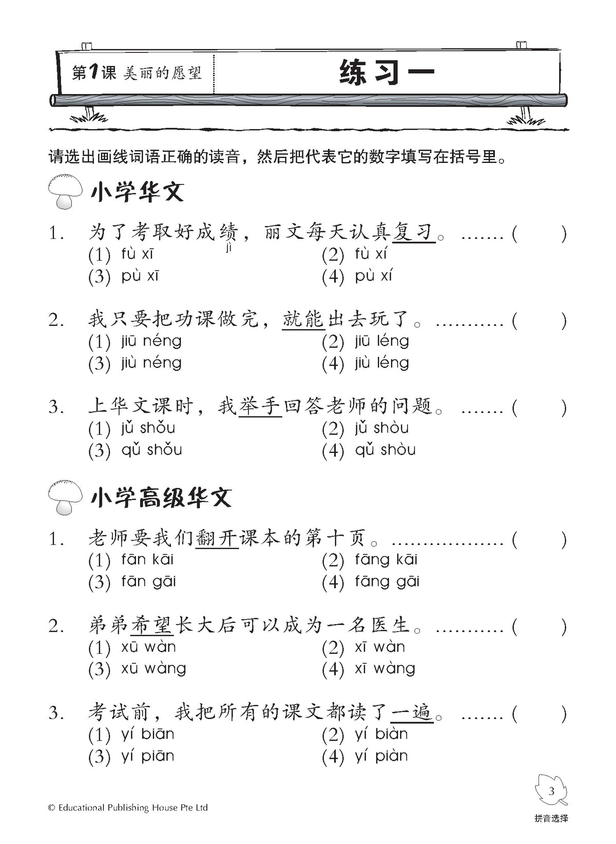 Primary 3 Chinese Practice 1000+ 《小三华文1000+题》