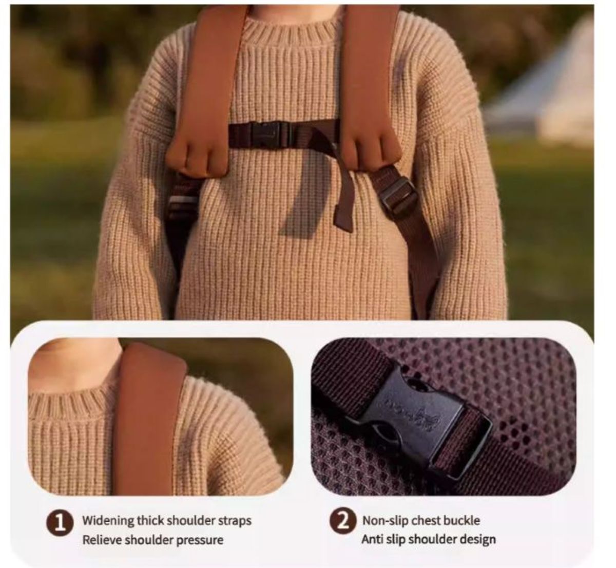 KIDS BACKPACK BROWN BEAR 