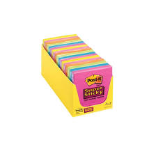 Post-it® 654-SSMPDQ Notes, 3x3" Assorted