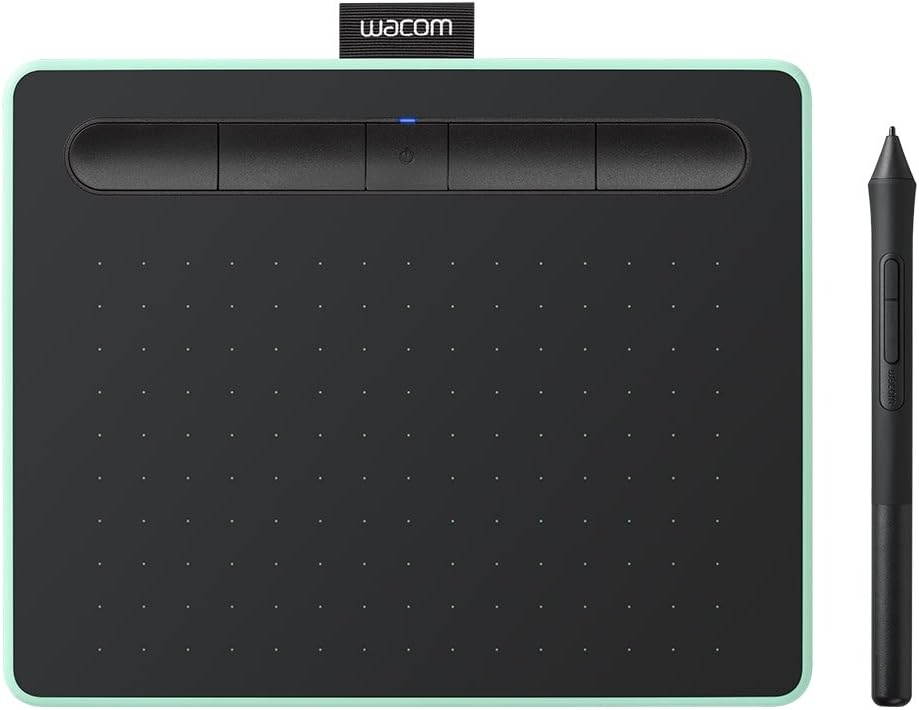 Wacom CTL-4100WL-E0-CX Intuos Creative Pen Tablet with Bluetooth, Small, Pistachio