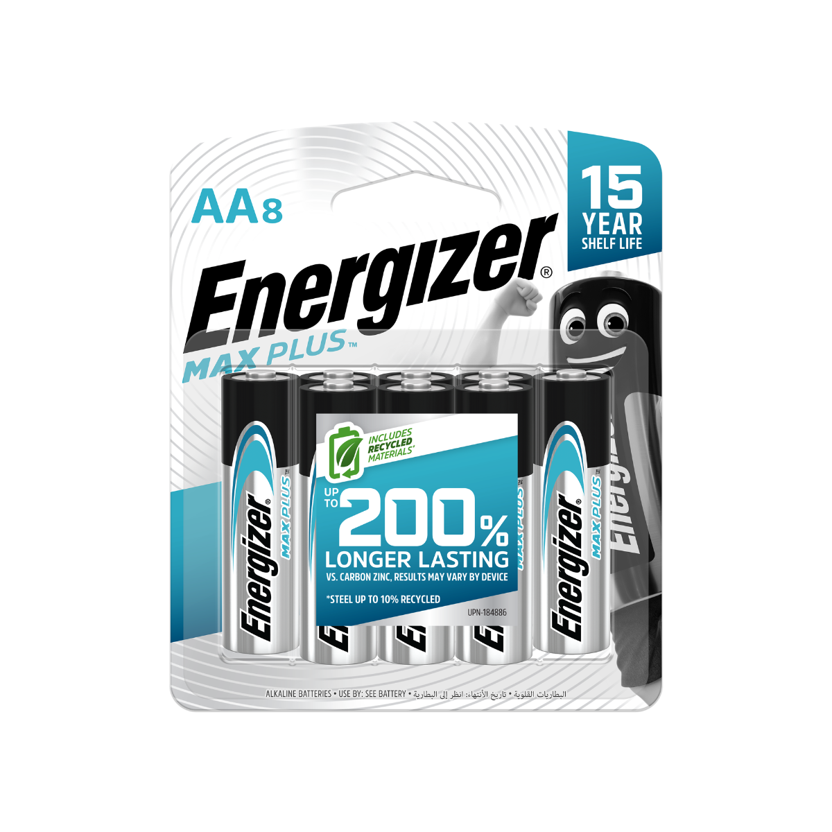 ENERGIZER MAX PLUS AA 8S EP91 RP8 8pcs