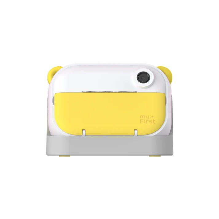 myFirst Camera Insta Wi - 12MP Instant Print Camera with Cradle - Thermal Printing & Label Printing - Yellow