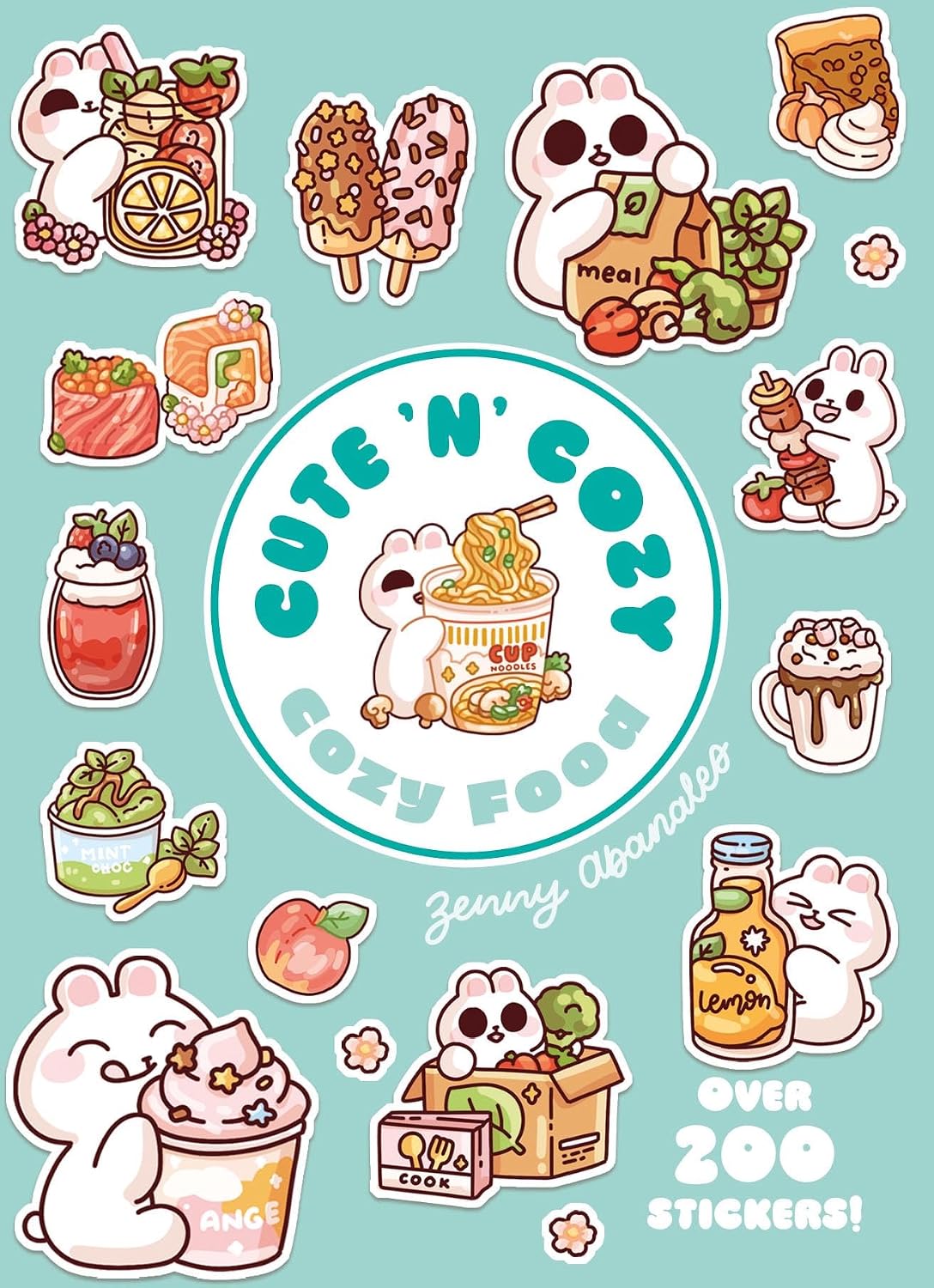 Cozy Food: A Cute 'n' Cozy Little Sticker Book: Over 200 stickers! (Paperback)