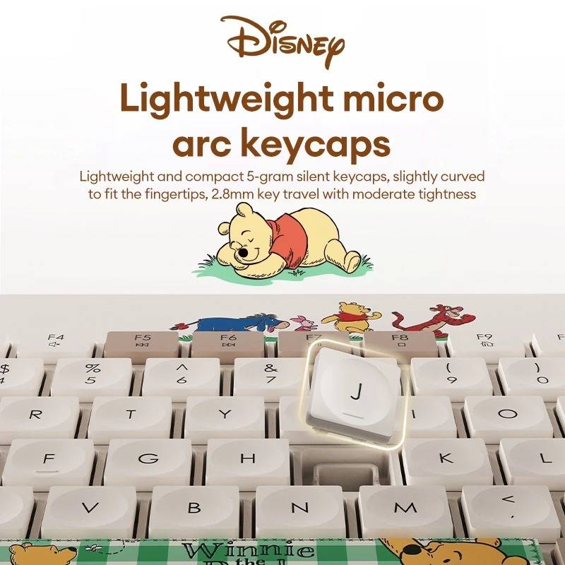 Disney QS-KM01 2 In 1 Wireless Keyboard And Mouse Mice Combo - Winnie