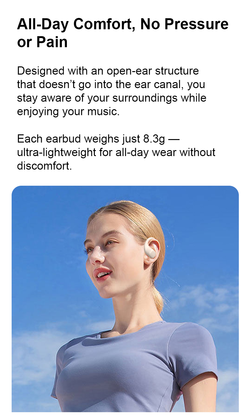 Alpha & Delta Fit Go Open Ear Earphones Black