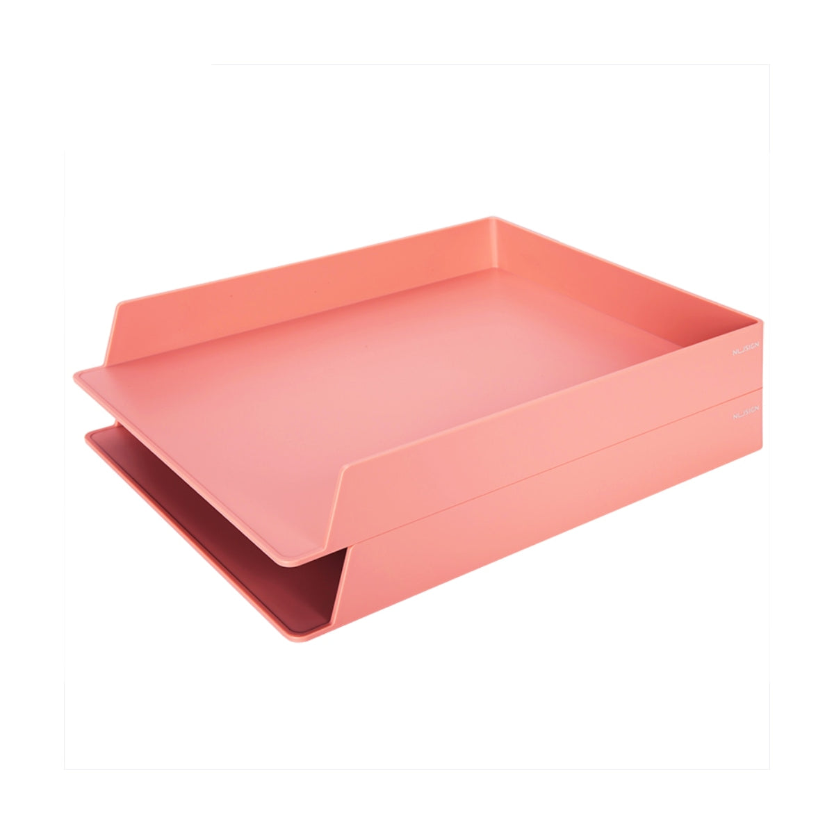 DELI NUSIGN DOUBLE LAYER FILE TRAY LIGHT RED NS021
