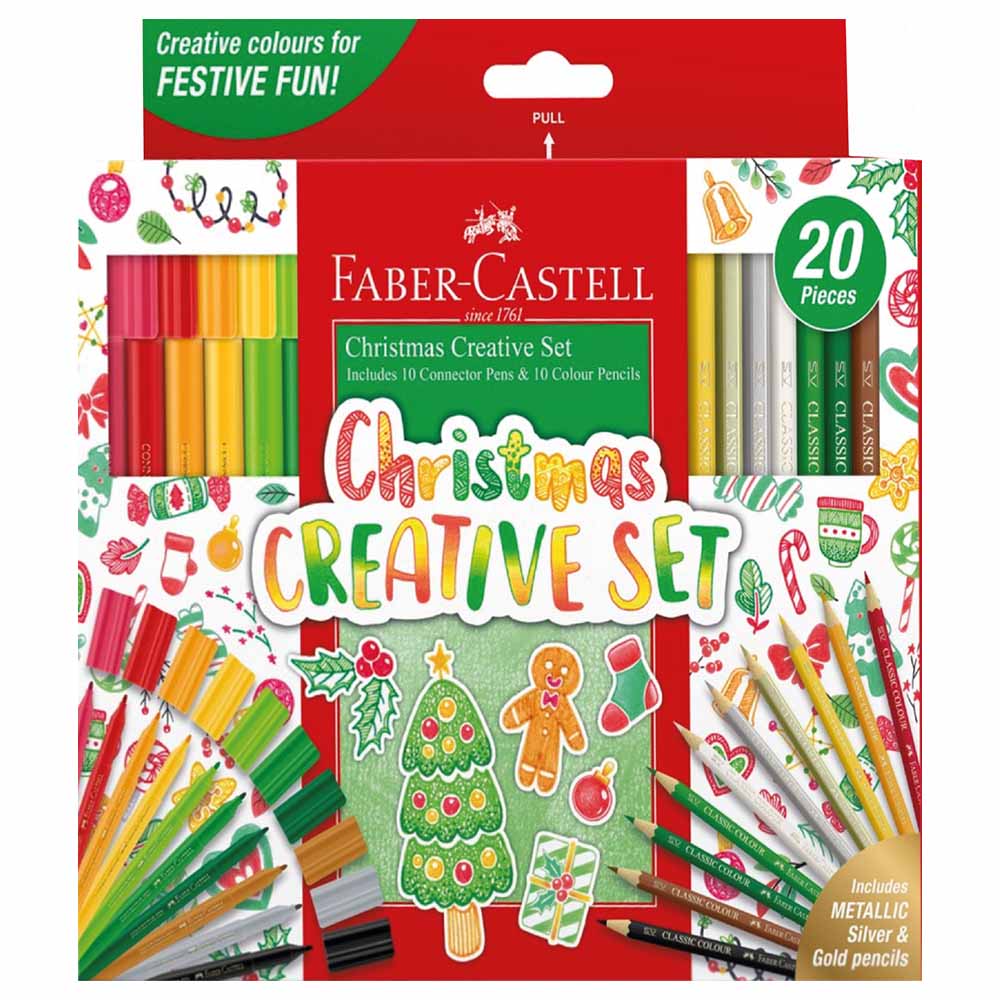 Faber-Castell Christmas Creative Set, Pack of 20-155005