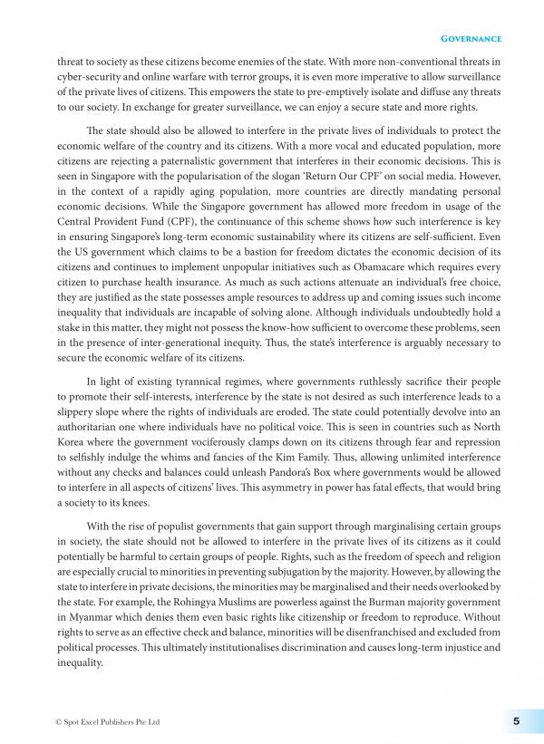 General Paper Model Essays
