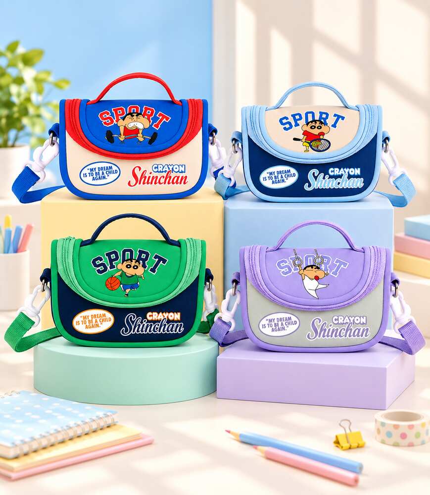  Crayon Shinchan Mini Shoulder Bag – 4 Assorted Design 