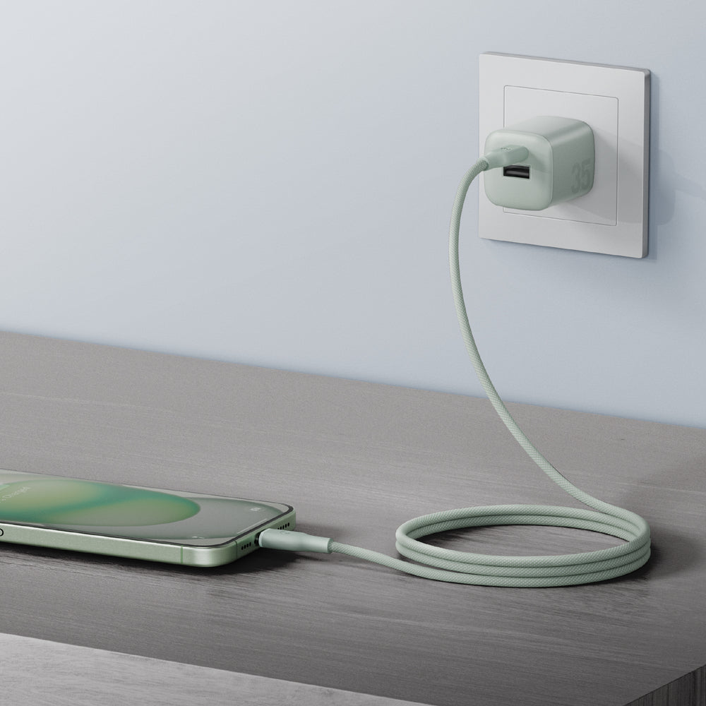 GoCharge WE USB-C to USB-C Cable 60W 1.5m (Green)