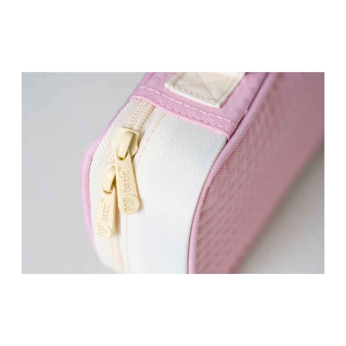 Pop Bazic Single Zip Pencil Bag (Pink) - PB-820RN-Pink