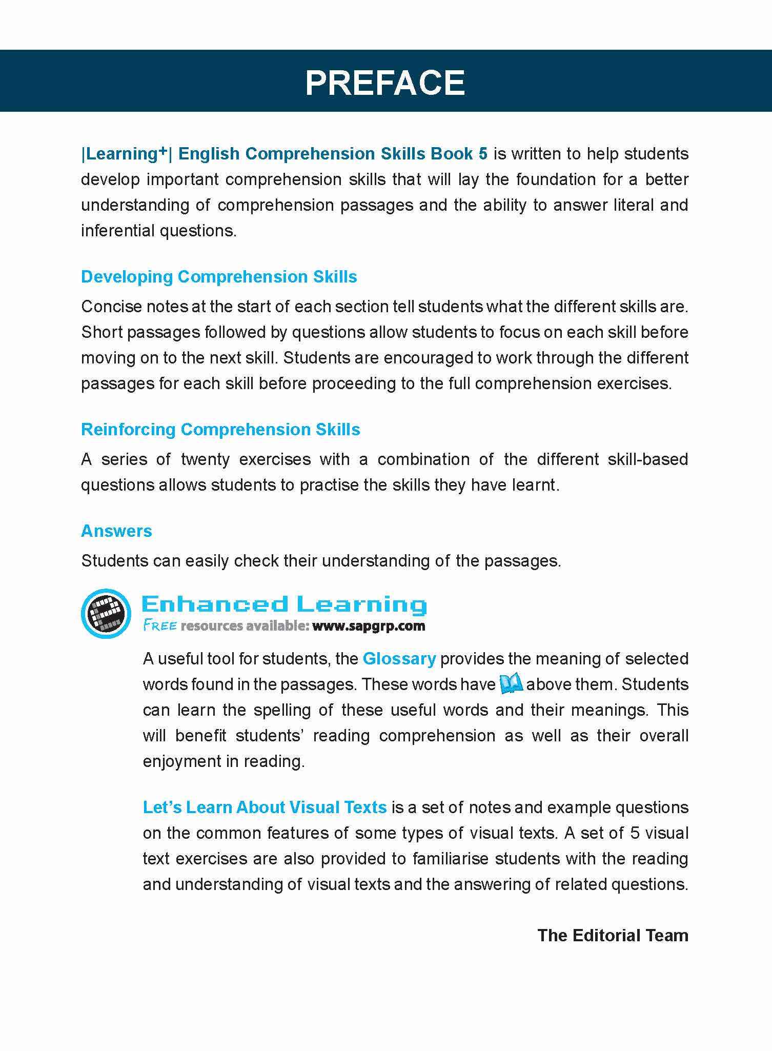 Primary 5 LEARNING+ ENGLISH COMPREHENSION SKILLS Book 5 - 4th Edition