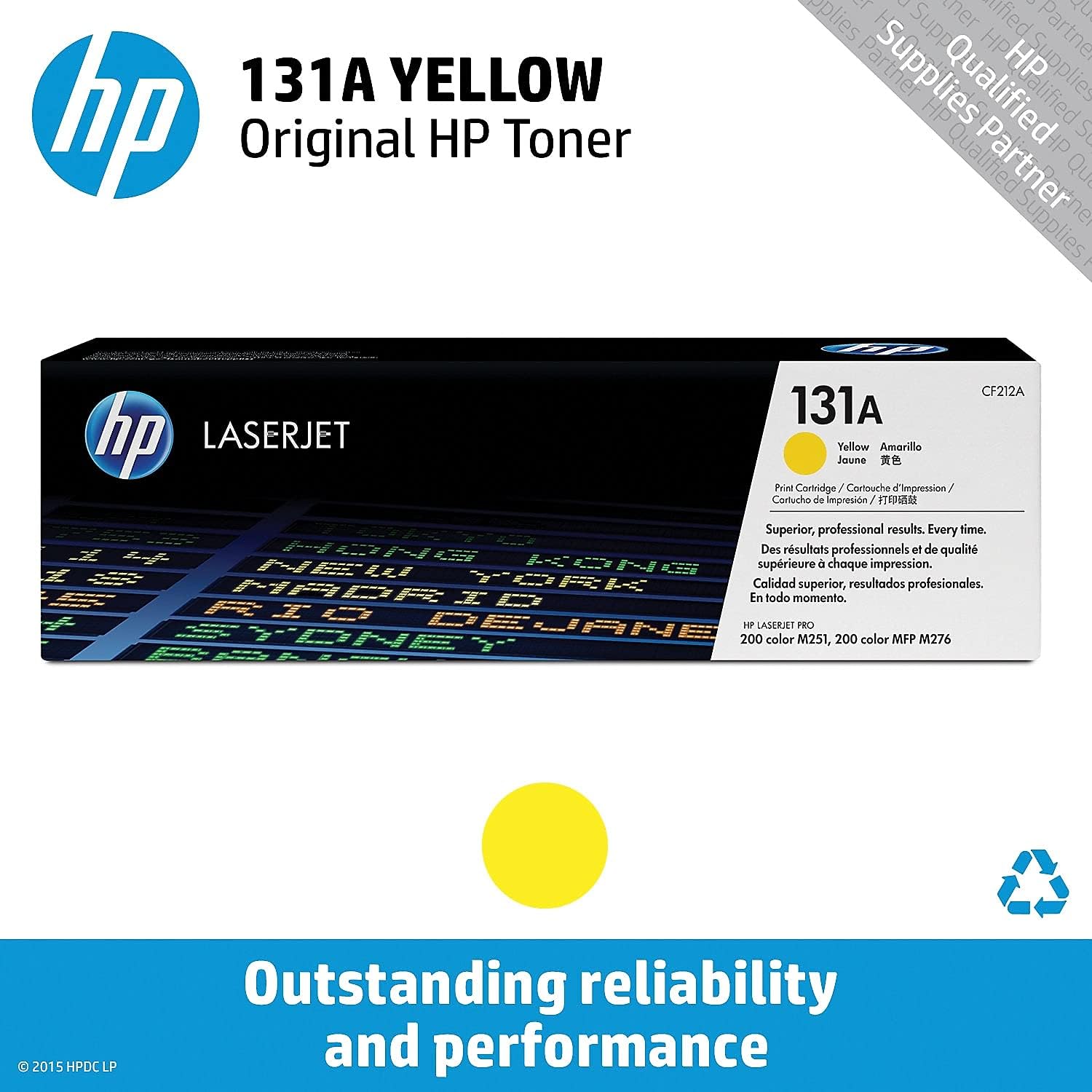 HP 131A | CF212A | Toner Cartridge | Yellow 