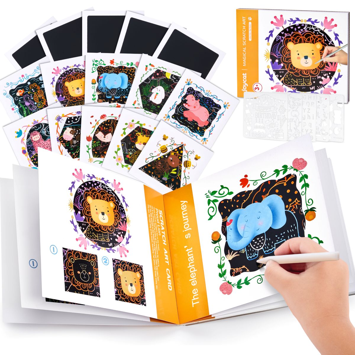 JOYCAT ANIMAL SCRATCH ART CARD