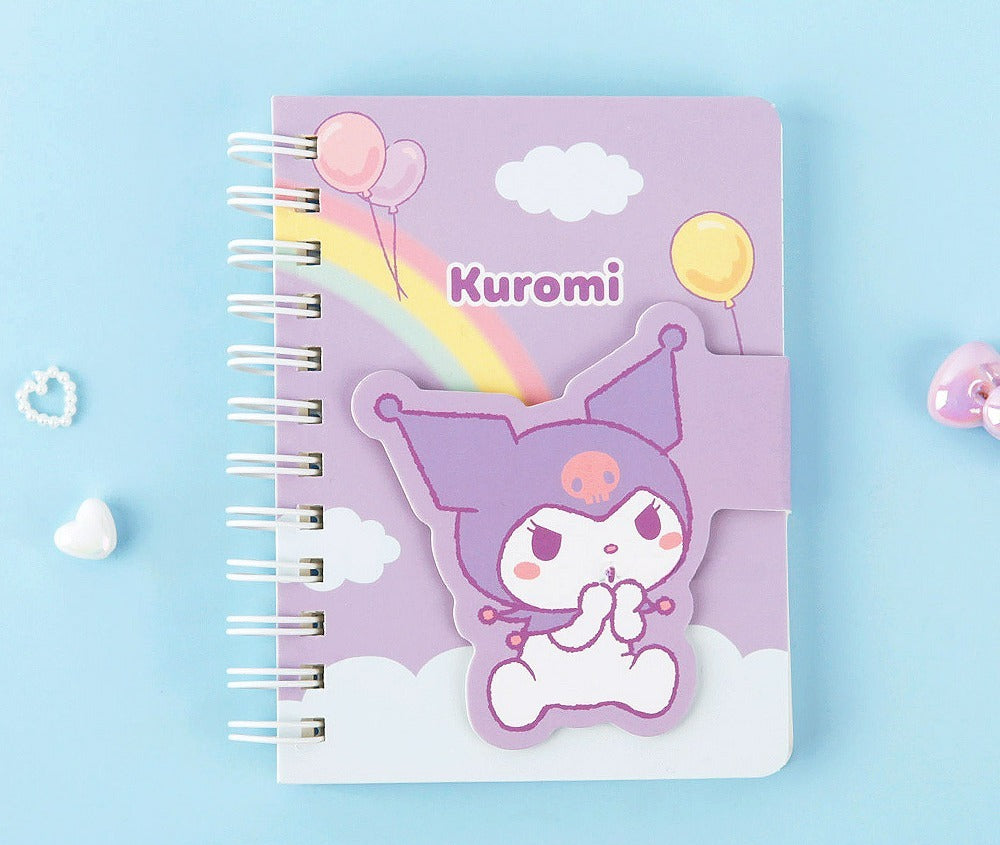 SANRIO KUROMI A6 MAGNECTIC FLAP HANDY NOTEBOOK