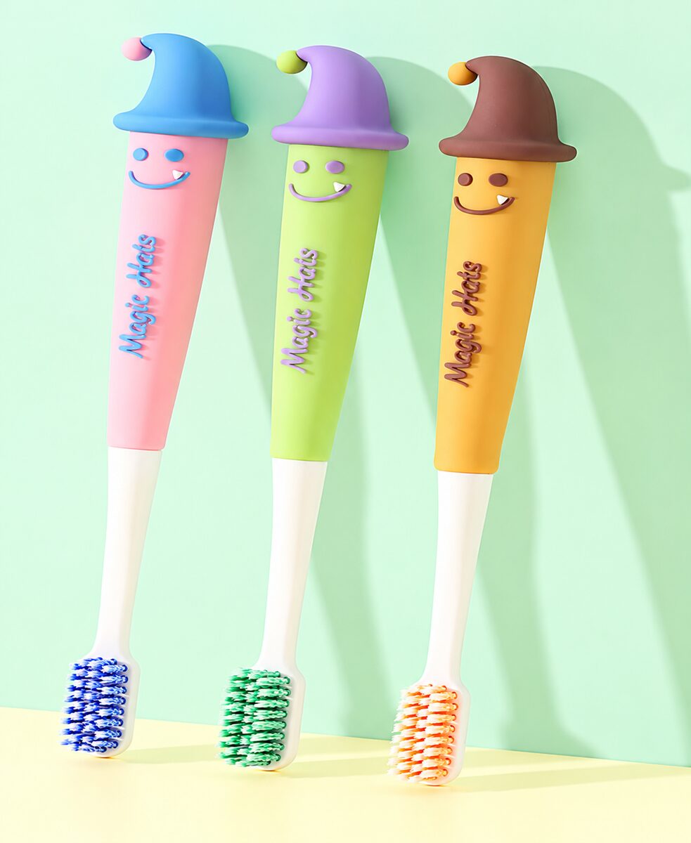  Magic Hats Character Toothbrush - 3 Assorted Colour 