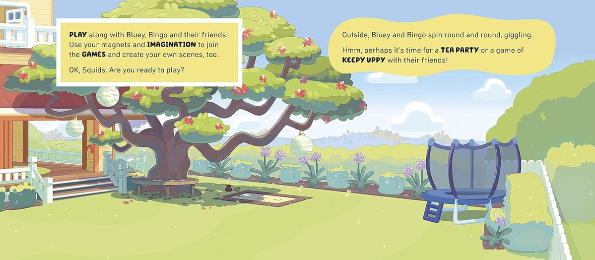 Bluey: Let's Play Outside! Magnet Book