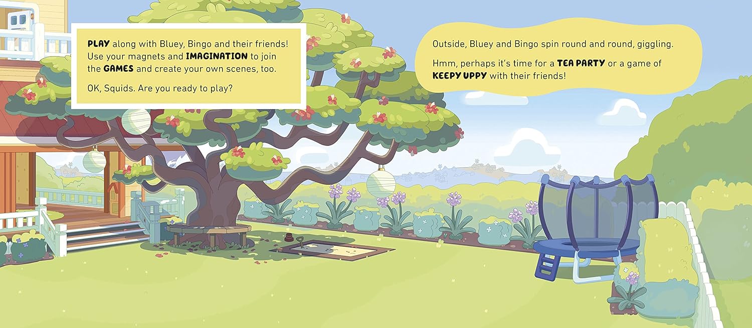 Bluey: Let's Play Outside! Magnet Book