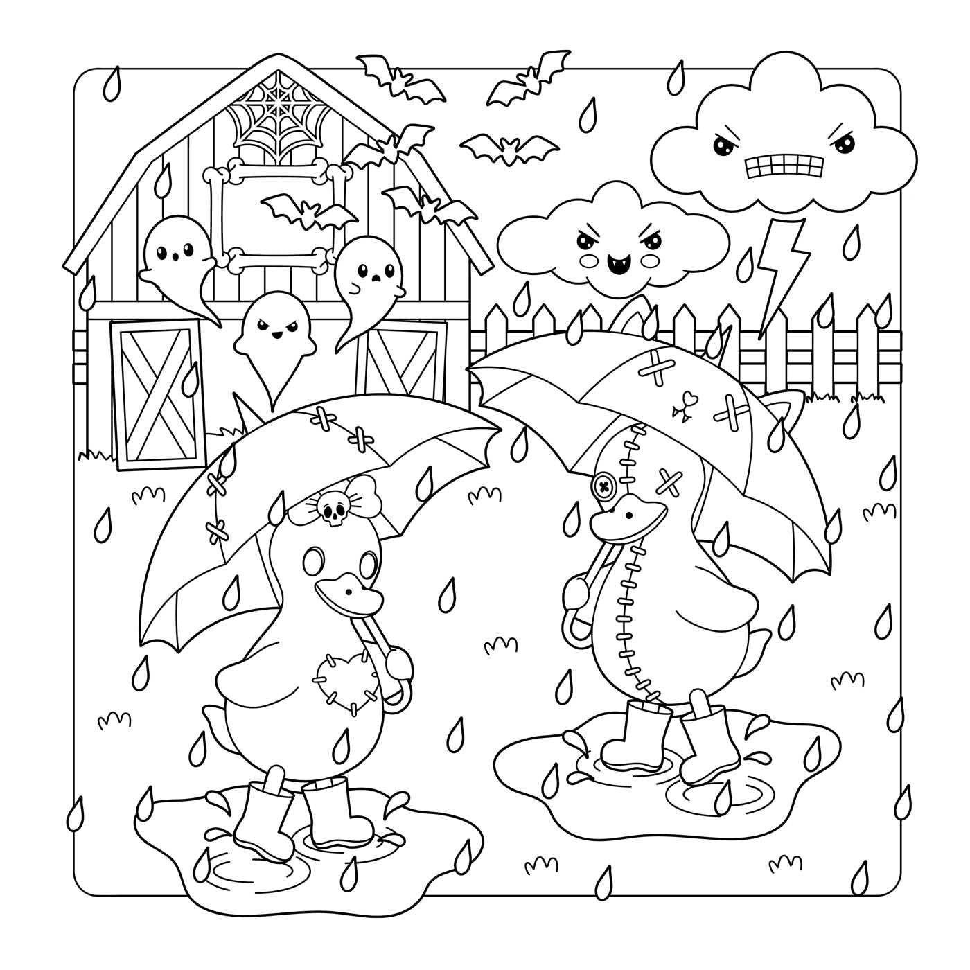 The Creepy Cute Creatures Coloring Book: 30 Pretty Scary Animal Coloring Pages for Wildly Adorable Fun! (Creepy Cute Gift Series)