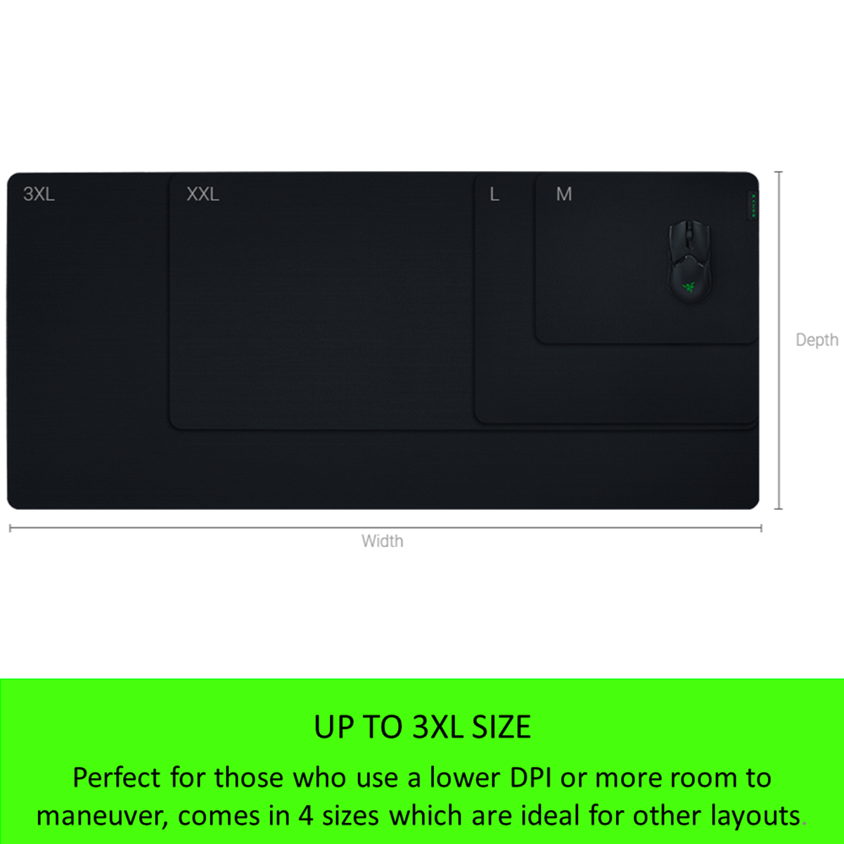 Razer Gigantus V2 Soft Gaming Mouse Mat For Speed and Control - XXL