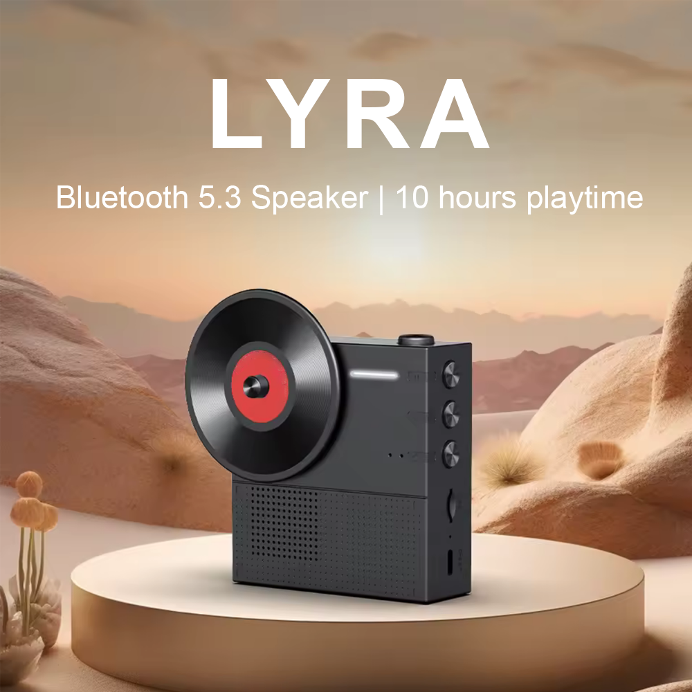 Alpha & Delta Lyra Bluetooth Speaker Black