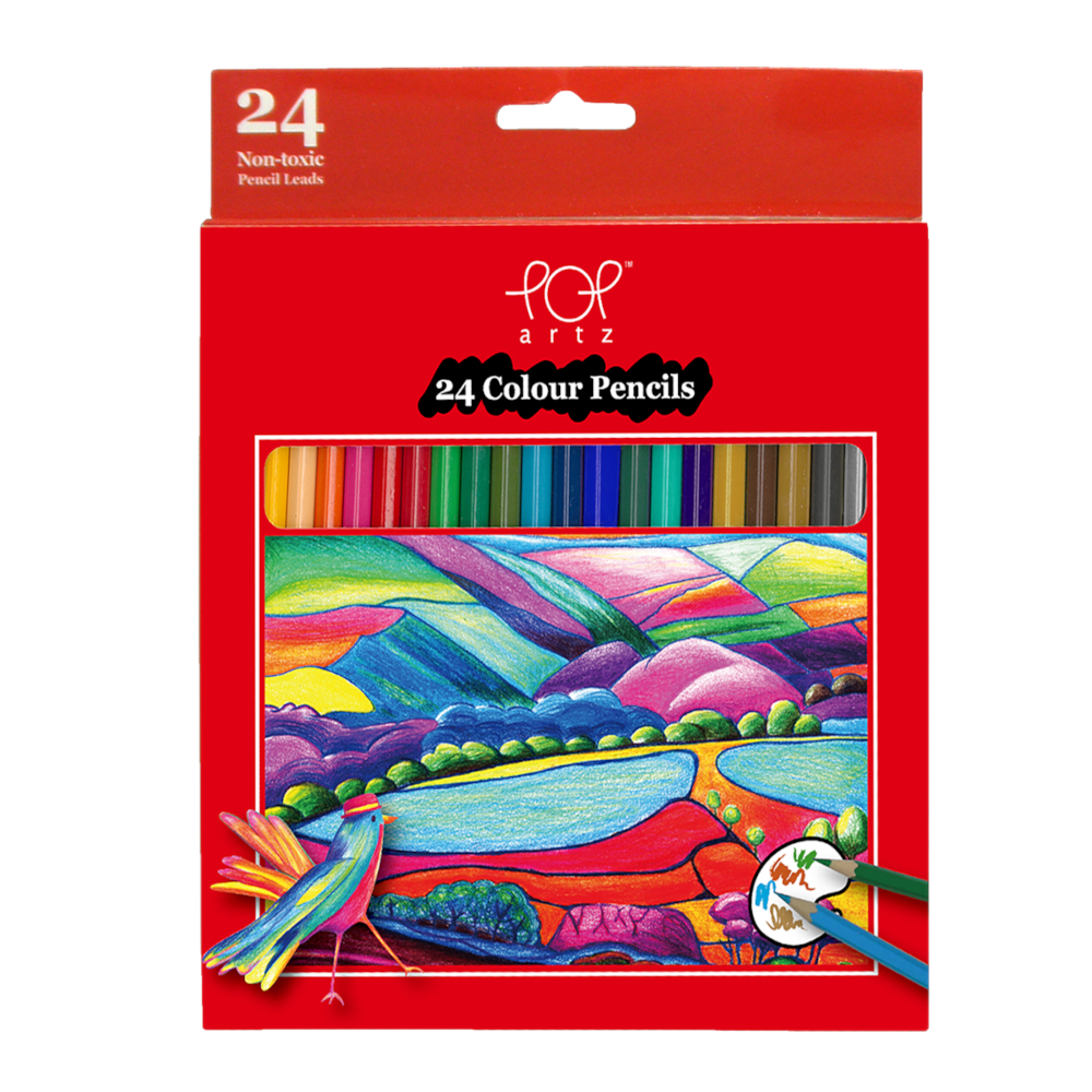 Pop Artz Colour Pencil 24pcs