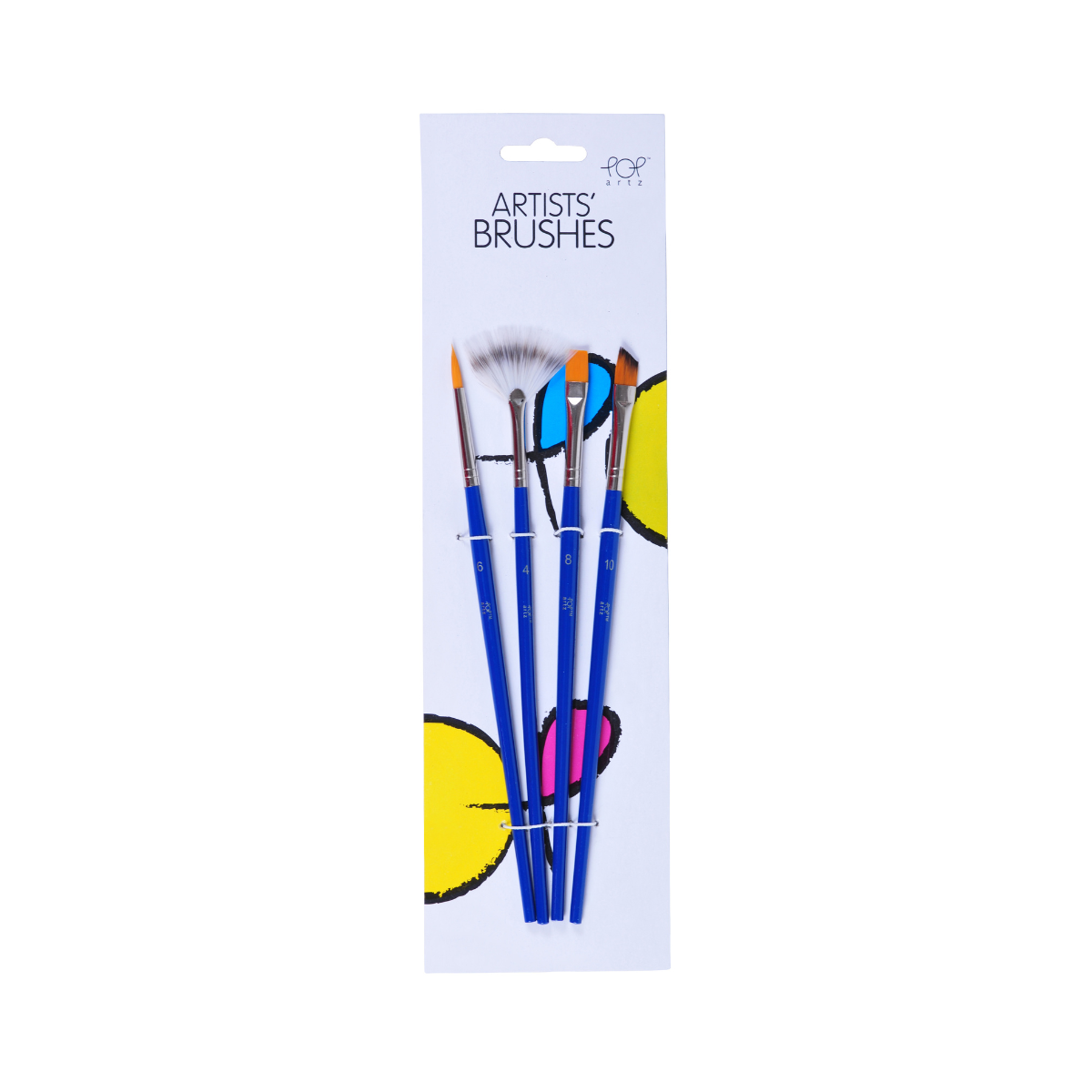 POP Artz Nylon Brush Set 4's