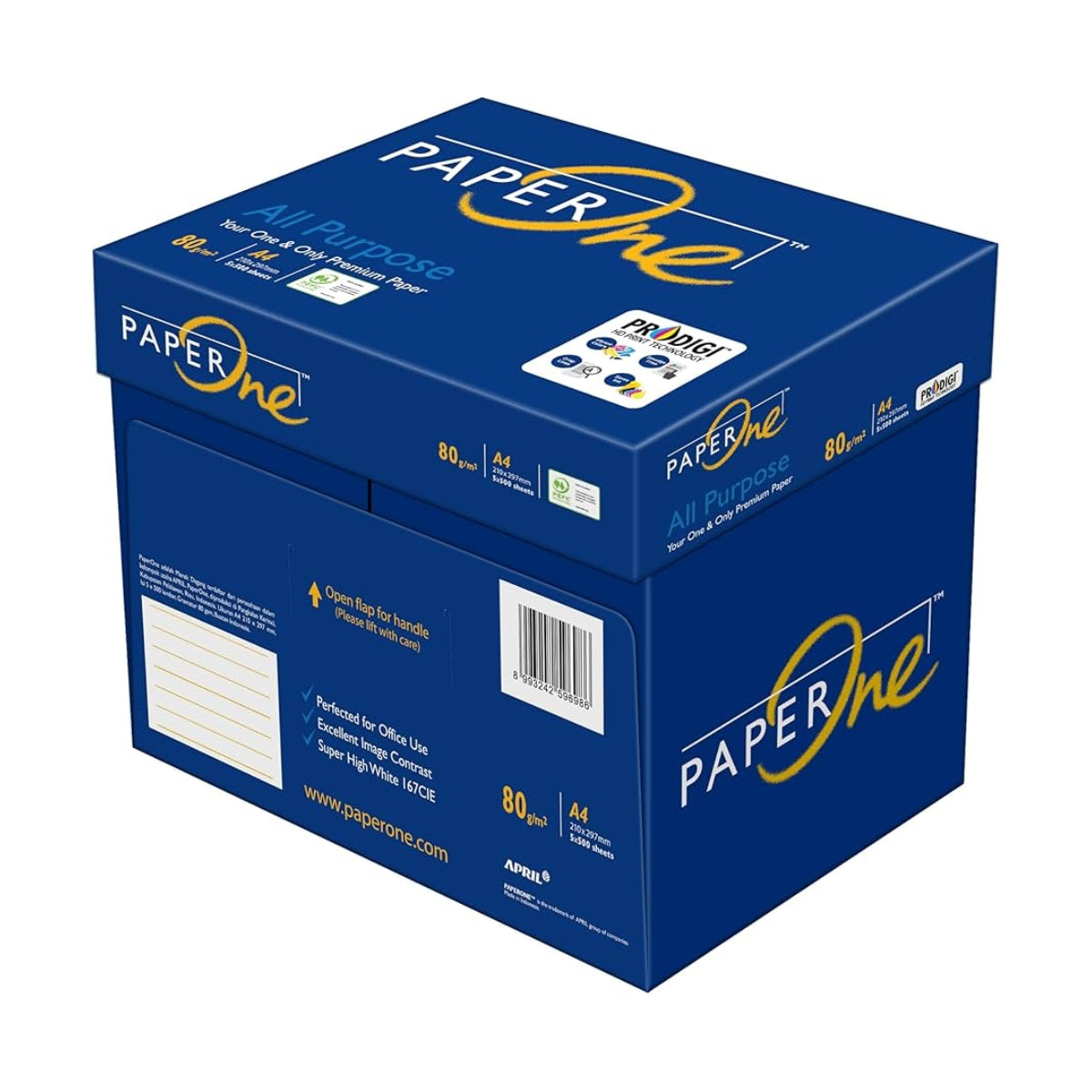 Paperone All Purpose Paper 80g A4 500's (1 Carton)