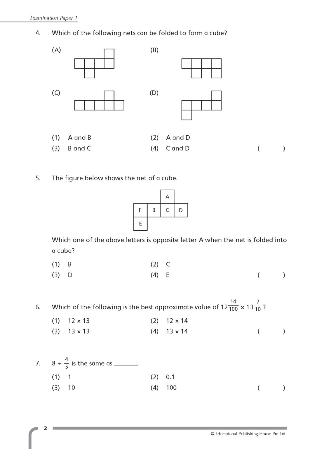 Primary 6 Top Maths Examination Papers