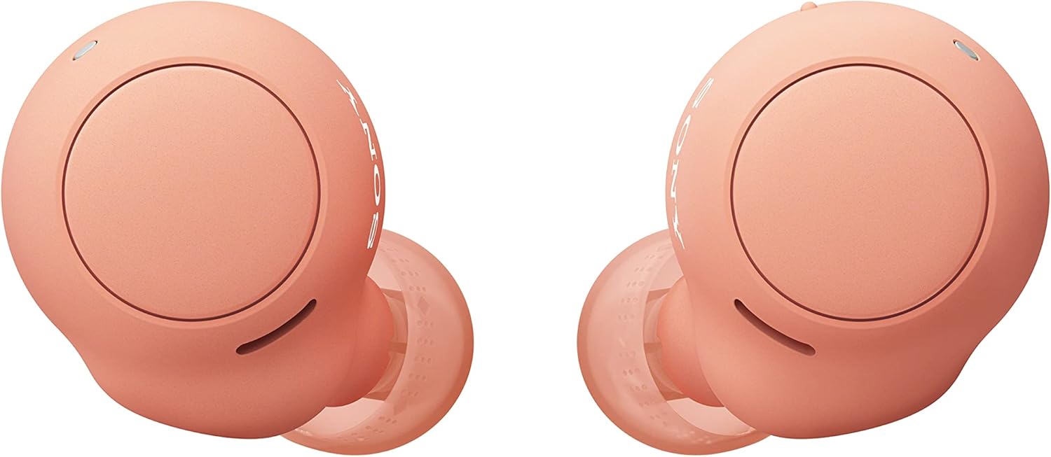 Sony WF-C500 Truly Wireless Headphones, IPX4 Water Resistance, Up to 20 Hours Battery Life, Compatible with Voice Assistant, Bluetooth - Orange
