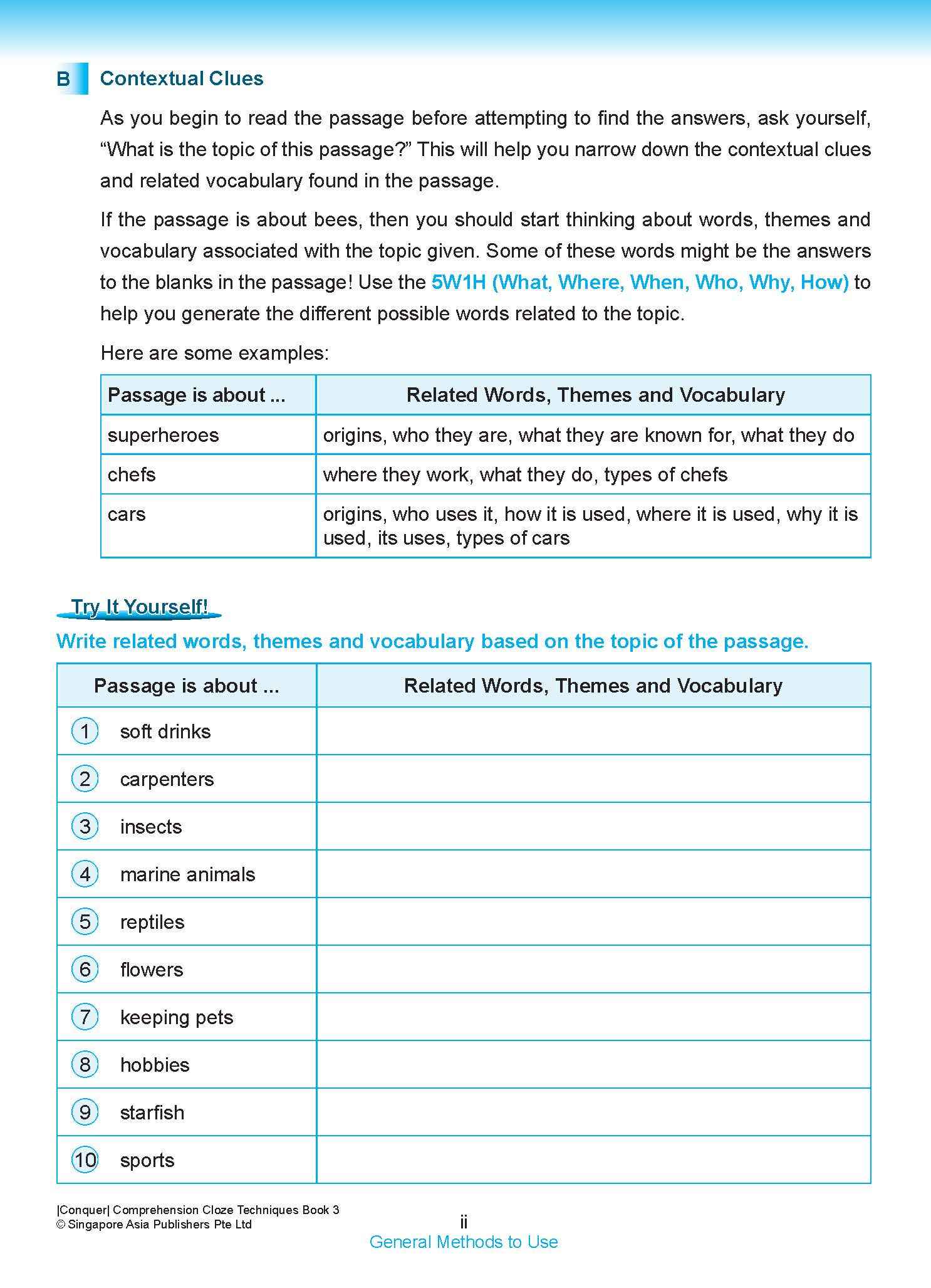 Conquer Comprehension Cloze Techniques Book 3 – Popular Book Company ...