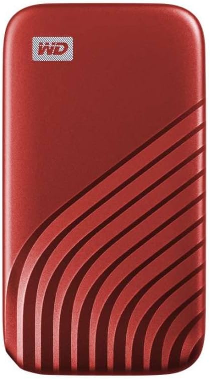 Western Digital 1TB My Passport SSD External Portable Drive, Red, Up to 1,050 MB/s - WDBAGF0010BRD-WESN